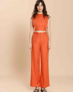 Top Laurence orange-The Korner Outlet