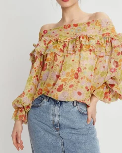 Femme Manoush Tops Et Blouses^Top Liberty Jane à fleurs vert/multicolore