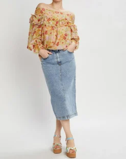 Femme Manoush Tops Et Blouses^Top Liberty Jane à fleurs vert/multicolore