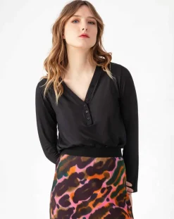 Femme Indies Tops Et Blouses^Top Manches Longues Stella irise noir