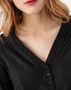 Femme Indies Tops Et Blouses^Top Manches Longues Stella irise noir