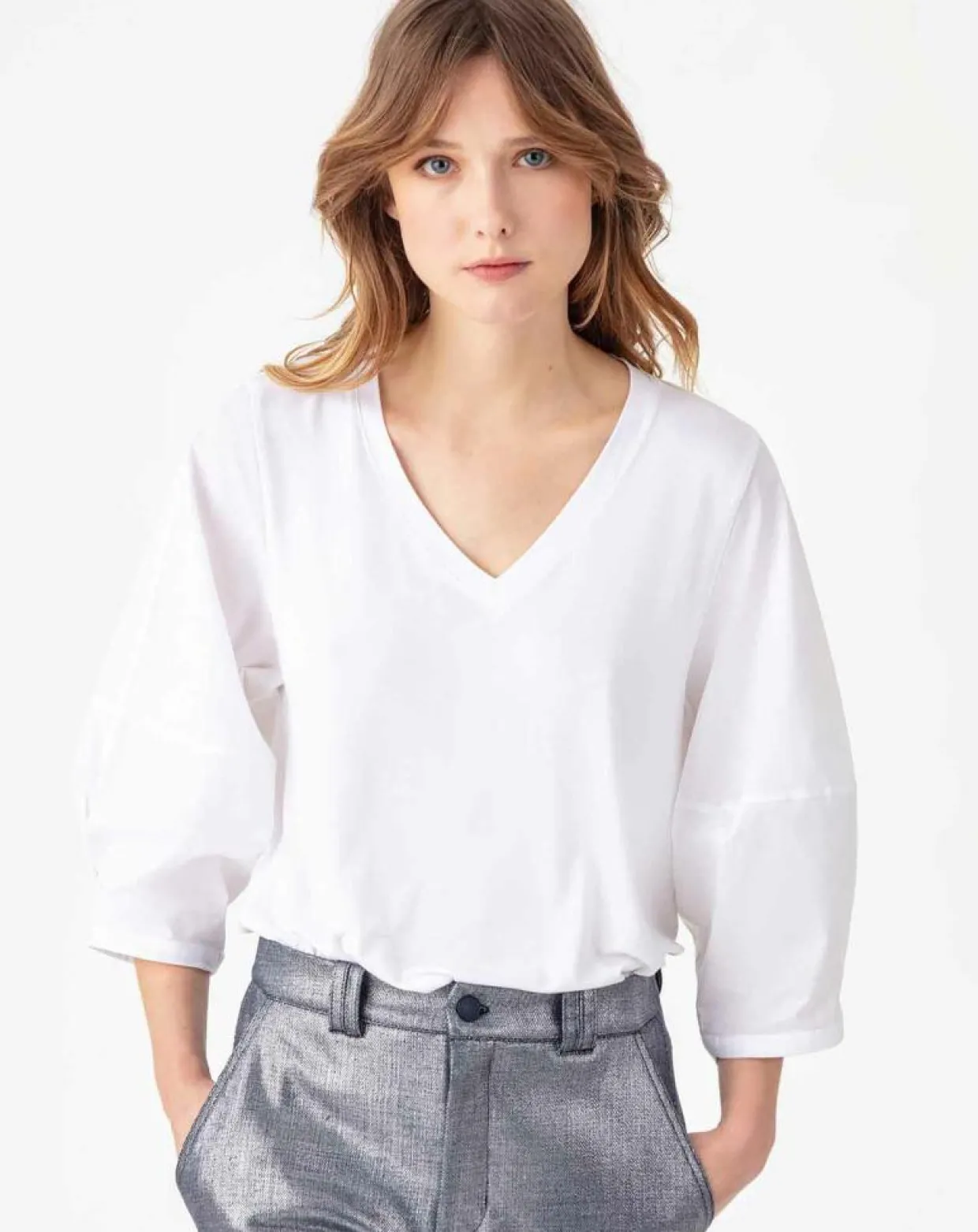 Top Nami blanc-Indies Outlet