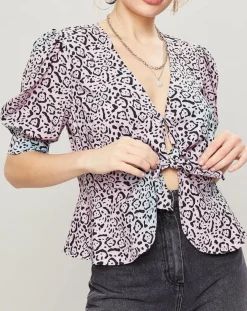 Femme Manoush Tops Et Blouses^Top Panthère bleu/rose