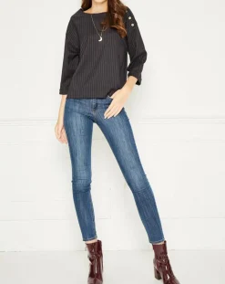 Top rayures & boutons Hania marine-MKT Studio Clearance