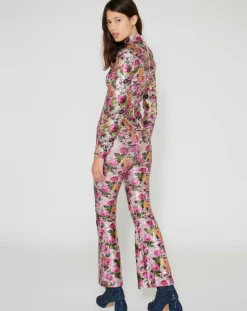 Femme Manoush Tops Et Blouses^Top Roses à sequins rose
