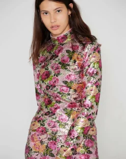 Femme Manoush Tops Et Blouses^Top Roses à sequins rose