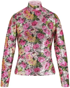 Femme Manoush Tops Et Blouses^Top Roses à sequins rose