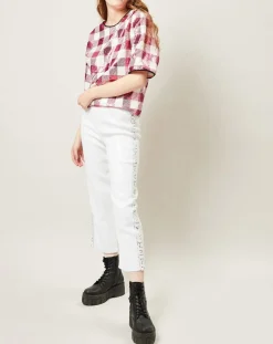 Top Saint-Tropez en sequins rose/blanc-Manoush Online