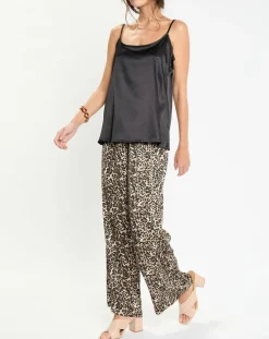 Top satiné Essential noir-Lauren Vidal New