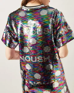 Femme Manoush Tops Et Blouses^Top Sparkle en sequins multicolore