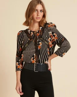 Femme Belair Tops Et Blouses^Top Toran imprimé noir