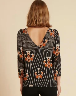 Femme Belair Tops Et Blouses^Top Toran imprimé noir