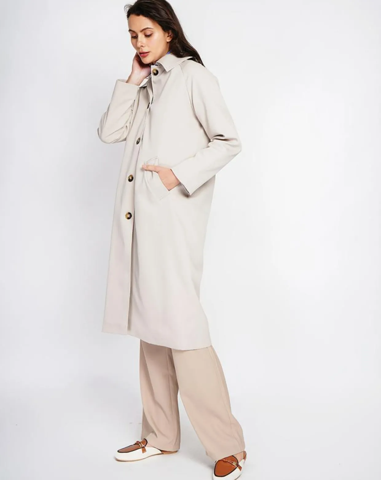 Femme Assuili Manteaux^Trench Léa beige