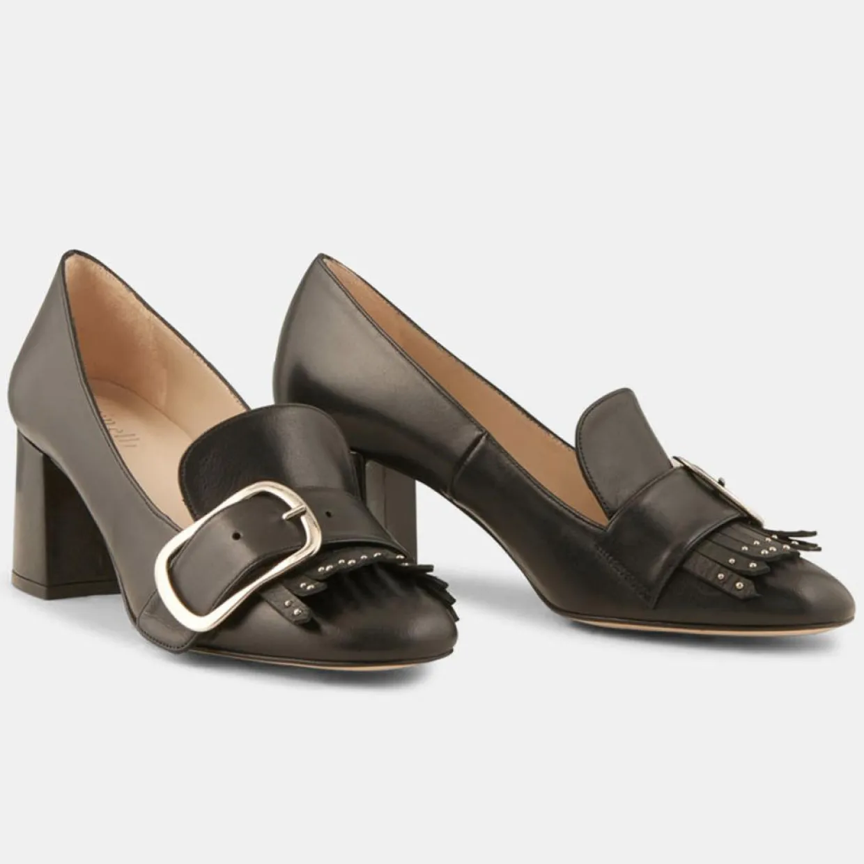 Femme Minelli Escarpins^Trotters en Cuir Lili noirs - Talon 6 cm