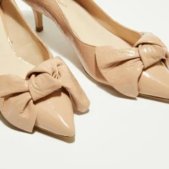 Femme Cosmoparis Sandales À Talons^Trotteurs en Cuir Venisa vieux roses - Talon 5 cm