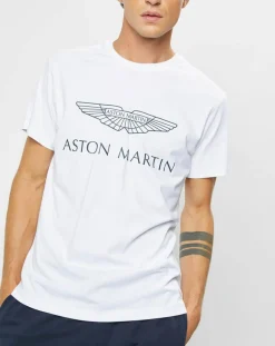T-Shirt Aston Martin Racing Logo blanc-Hackett London Best