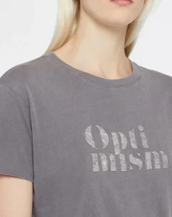 Femme Yerse T-Shirts^T-Shirt 100% Coton Bio Ana gris foncé
