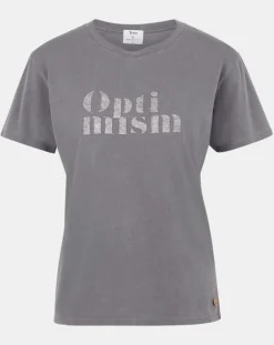 Femme Yerse T-Shirts^T-Shirt 100% Coton Bio Ana gris foncé