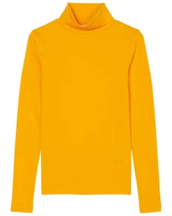 Femme Marc O'Polo T-Shirts^T-Shirt 100% Coton Bio col roulé orange