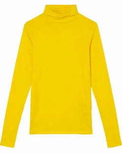 T-Shirt 100% Coton Bio col roulé jaune-Marc O'Polo Best