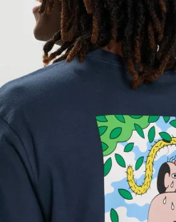 T-Shirt 100% Coton Bio Earth bleu marine-Element Best