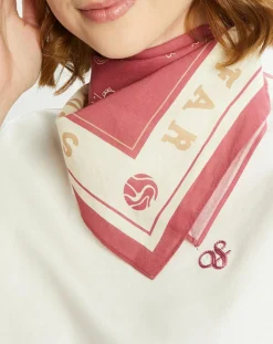 Femme Scotch & Soda T-Shirts^T-Shirt 100% Coton Bio Foulard blanc