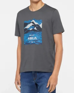T-Shirt 100% Coton Bio Graphic gris-North Sails Online