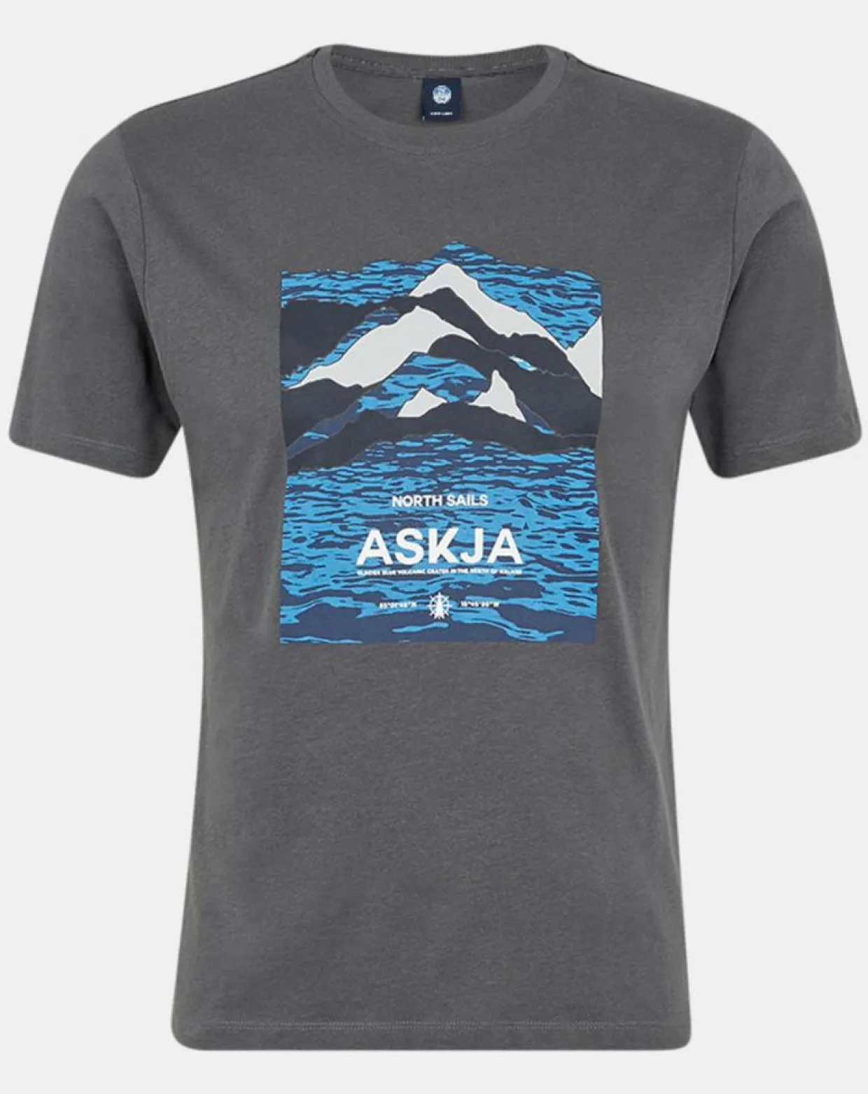 T-Shirt 100% Coton Bio Graphic gris-North Sails Online