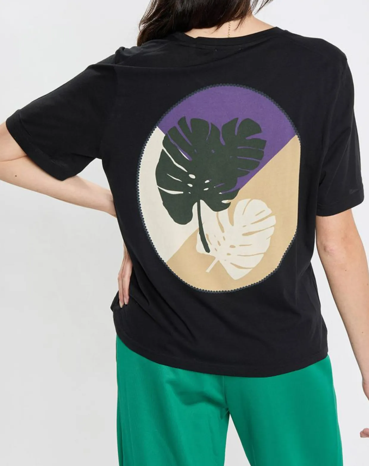 Femme Marc O'Polo T-Shirts^T-Shirt 100% Coton Bio imprimé nature noir