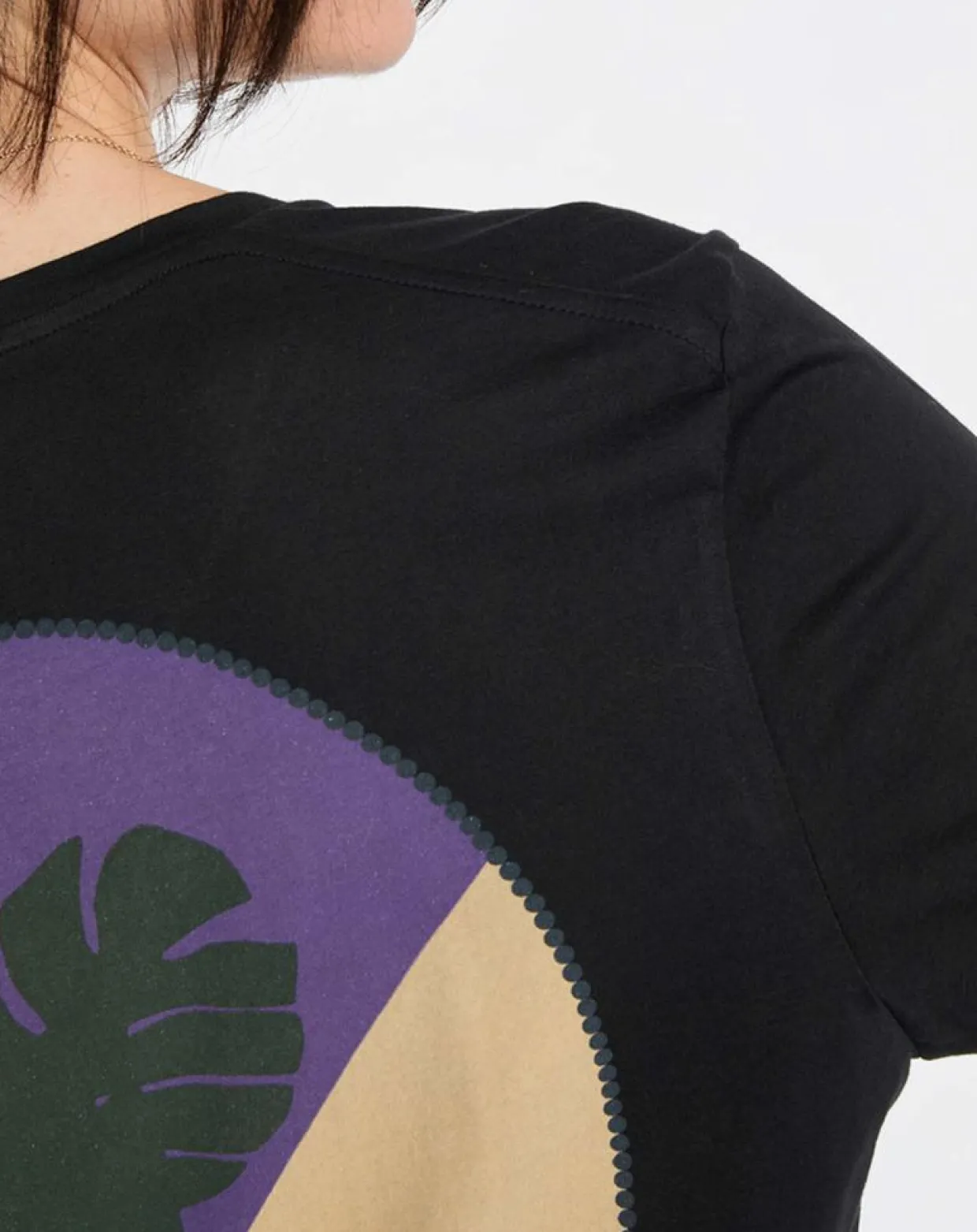 Femme Marc O'Polo T-Shirts^T-Shirt 100% Coton Bio imprimé nature noir