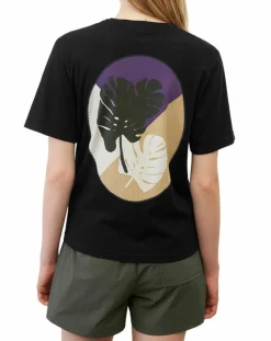Femme Marc O'Polo T-Shirts^T-Shirt 100% Coton Bio imprimé nature noir