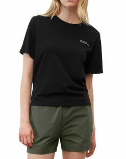 Femme Marc O'Polo T-Shirts^T-Shirt 100% Coton Bio imprimé nature noir