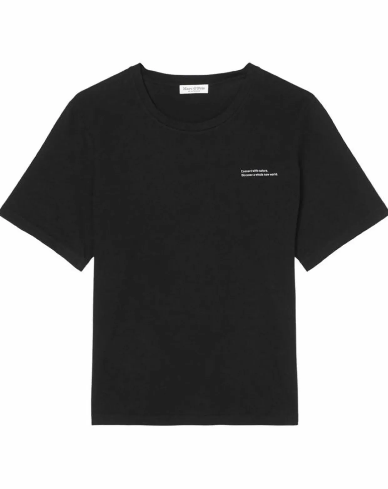 Femme Marc O'Polo T-Shirts^T-Shirt 100% Coton Bio imprimé nature noir