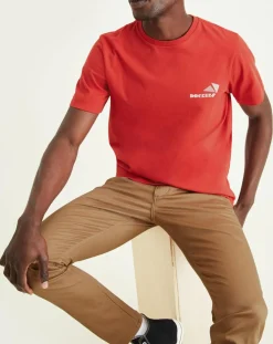 T-Shirt 100% Coton Bio Logo rouge-Dockers Sale