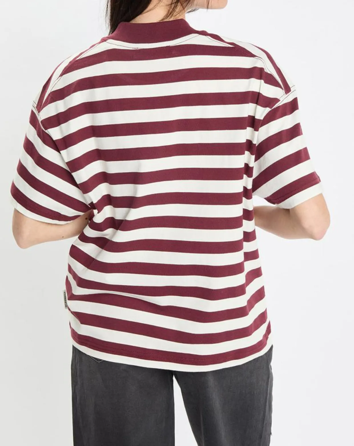 Femme Marc O'Polo T-Shirts^T-Shirt 100% Coton Bio rayé rouge/blanc
