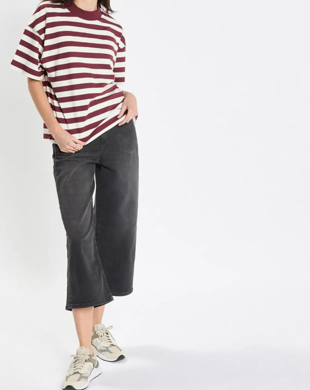 Femme Marc O'Polo T-Shirts^T-Shirt 100% Coton Bio rayé rouge/blanc
