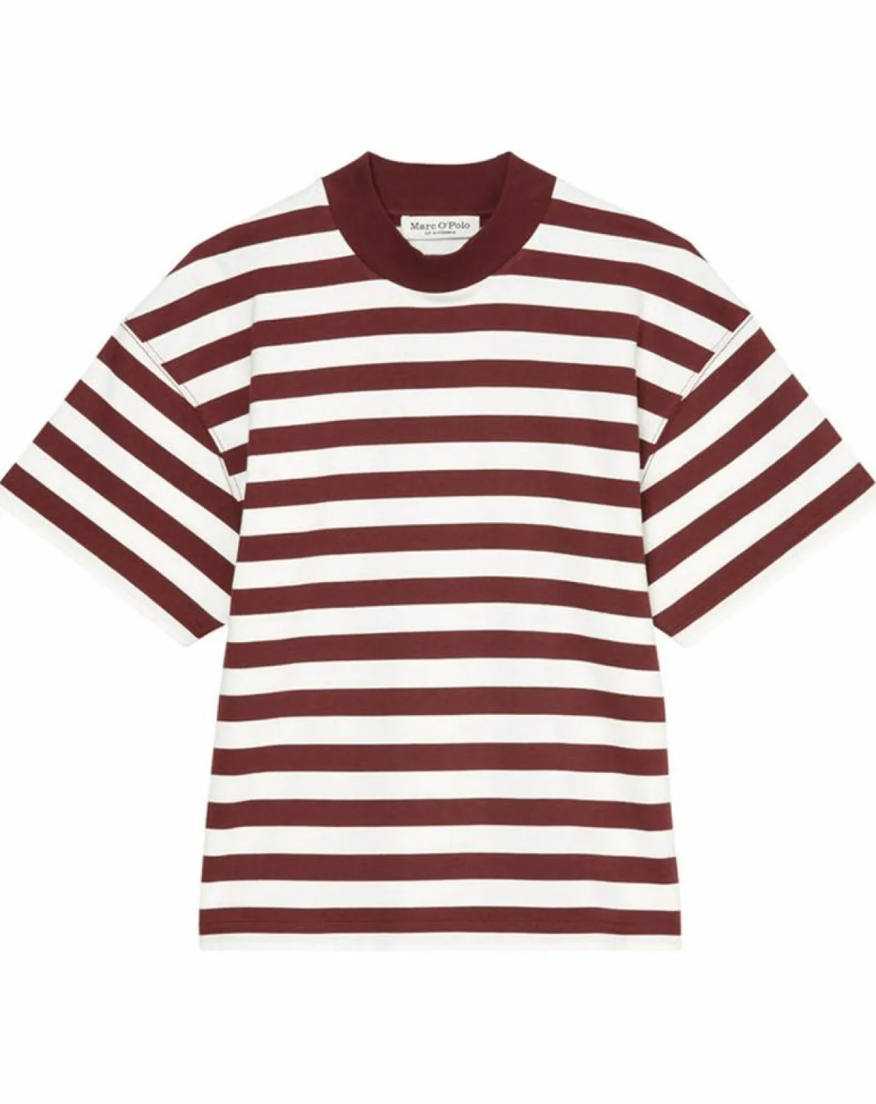 Femme Marc O'Polo T-Shirts^T-Shirt 100% Coton Bio rayé rouge/blanc