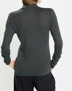 T-Shirt 100% Coton Bio vert foncé-Marc O'Polo Outlet