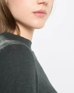 T-Shirt 100% Coton Bio vert foncé-Marc O'Polo Outlet