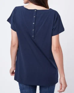 Femme John Galliano T-Shirts^T-Shirt à motif bleu nuit