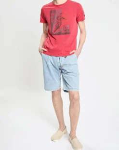 T-Shirt à motif rouge-Scotch & Soda
