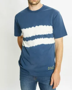 T-Shirt Ample 100% Coton Bio Tie & Dye bleu-Scotch & Soda New