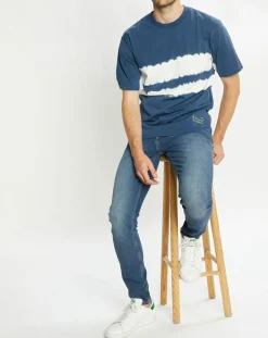 T-Shirt Ample 100% Coton Bio Tie & Dye bleu-Scotch & Soda New