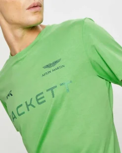 T-Shirt Aston Martin Racing vert fluo-Hackett London