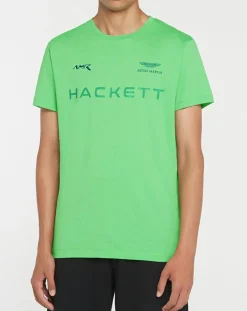 T-Shirt Aston Martin Racing vert fluo-Hackett London