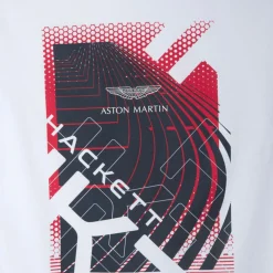 Homme Hackett London T-Shirts^T-Shirt Aston Martin Racing imprimé blanc