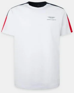 T-Shirt Bicolore Aston Martin Racing blanc/bleu-Hackett London Best