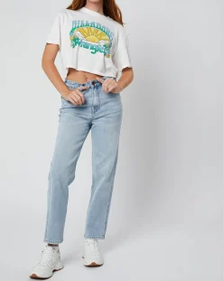 Femme Billabong T-Shirts^T-Shirt x Wrangler Made It blanc