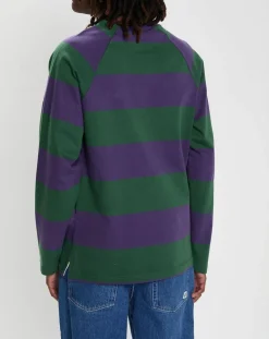 T-Shirt Blunt 3.0 rayé Ls vert/violet-Element Online