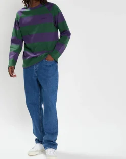 T-Shirt Blunt 3.0 rayé Ls vert/violet-Element Online